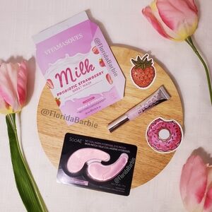 Skincare Winter Bundle Lottie Lip Gloss Makeup Vitamasques SooAE Eye Mask 5pc